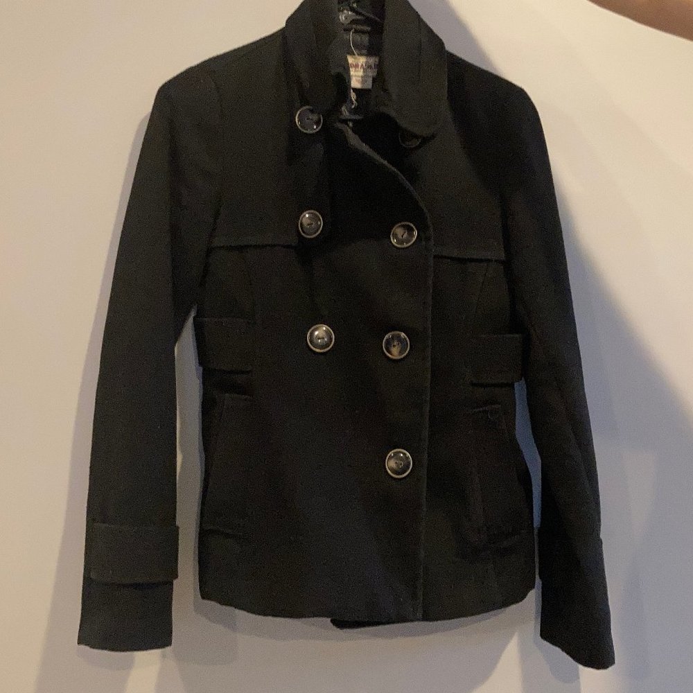 Black peacoat